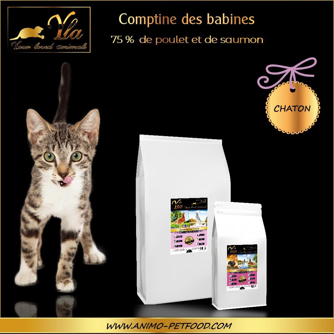 Croquettes sans céréales pour chaton-alimentation naturelle chaton-croquettes hypoallergéniques chaton